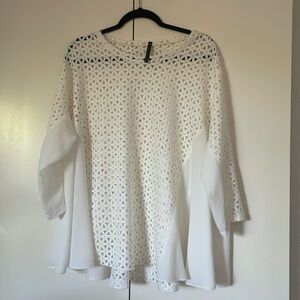Gorgeous white flowey blouse by INC brand new 🥰😍